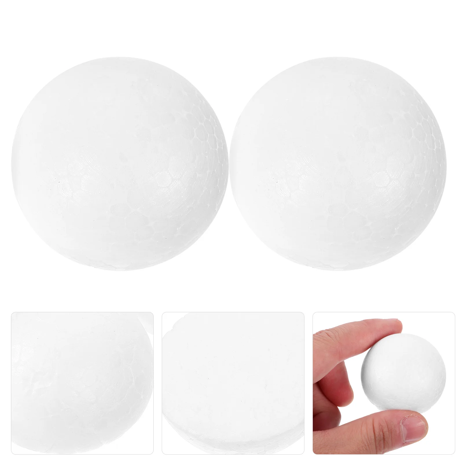 100 قطعة 5 سنتيمتر رغوة نصف كرات المواد الحرفية البيضاء Diy بها بنفسك اللوحة عيد الميلاد زخرفة الأطفال الفن مشروع لوازم البوليسترين