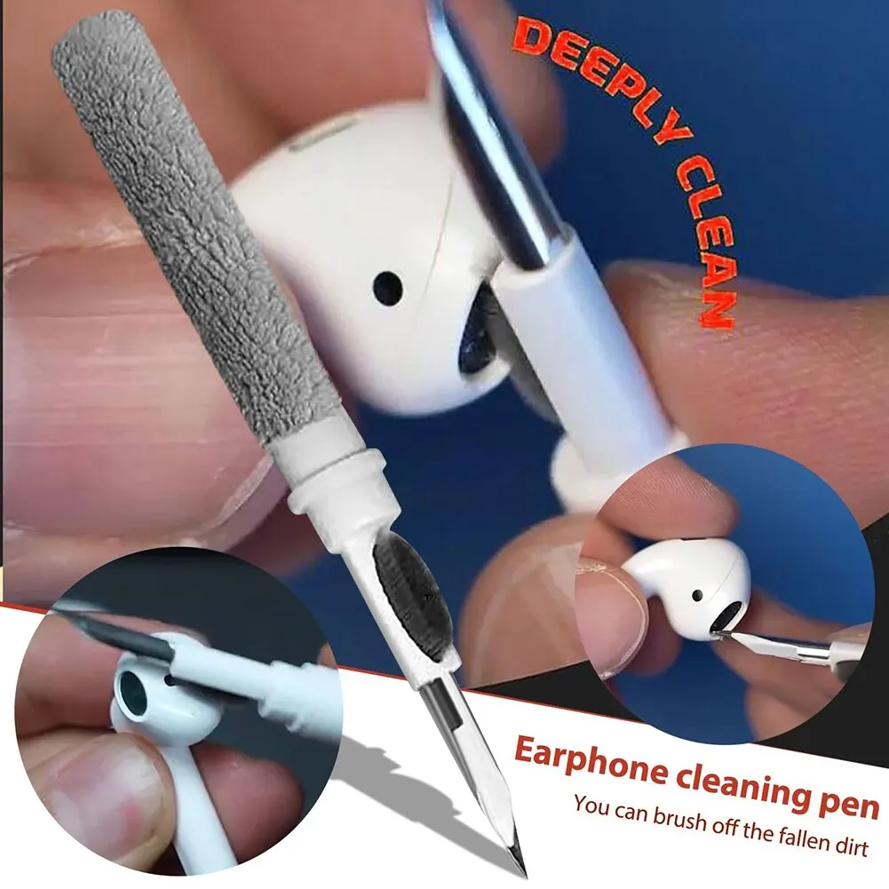 Reinigungsset für Airpods Pro 1 2 3, Ohrhörer, Reinigungsstift, Bürste, Bluetooth-Kopfhörerhülle, Headset, Tastatur, Telefon-Reinigungswerkzeuge – Detail 6