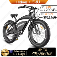 HD-B3 Electric Bike 1200W Powerful Motor 48V18.2AH Removable Battery Aldult E-bike 26*4.0In Fat Tire Motorcycle Electric Bicycle