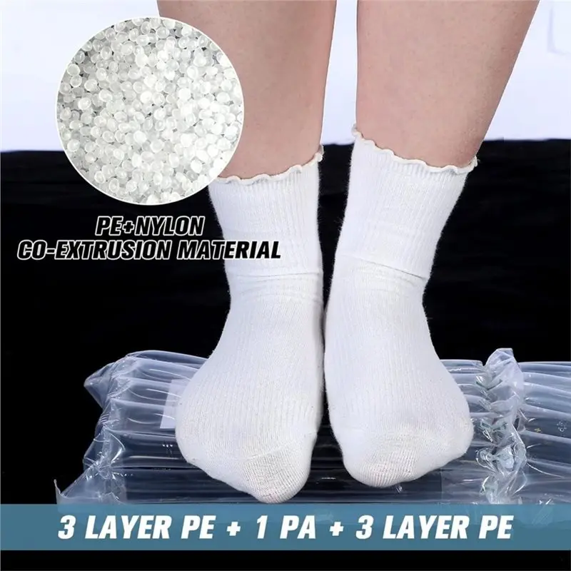 Reusable Pump Included Inflatable Air Column Sleeve Wine Bottle Protector Bags 50Pcs For Travel, Safety Packaging