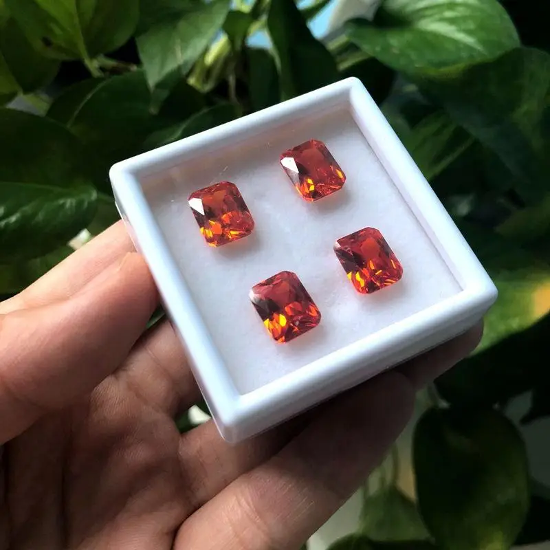 Protective Gemstone Diamond Jewellery Display Storage Transparent Box Glass Lid Case Earrings Gem Stone Holder Organizer 20Pcs