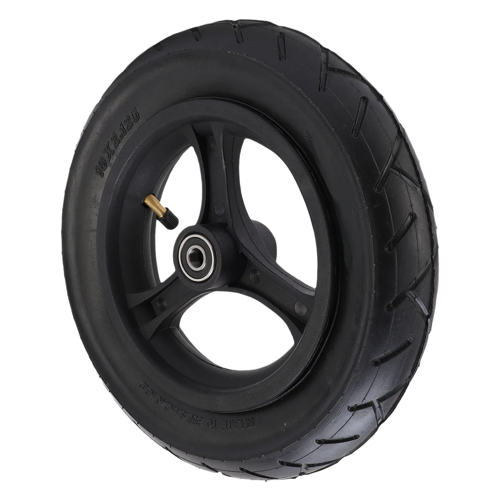 

10 Inch Scooter Rear Wheel 10 Inch Scooter Rear Wheel Rubber Electric Scooter Auxiliary Wheel Rear Tire for Replacement