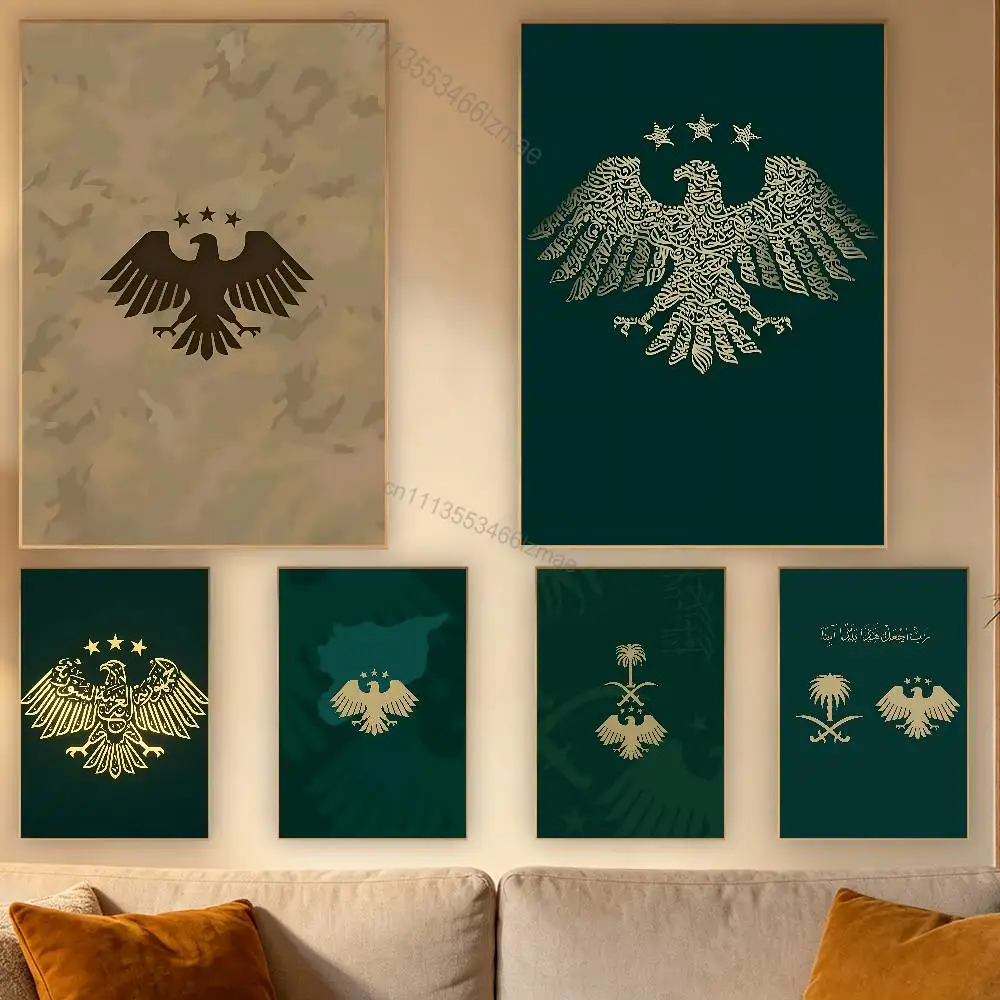 

Cool S-SYRIA Flag Art Poster Retro Paper Sticker DIY Room Bar Cafe Aesthetic Art Wall Painting