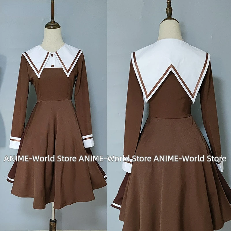 Hot Anime Chobits Chii Cosplay Costume Brown Lovely Uniform Dress Unisex Activity Party Role Play Clothing Custom-Make