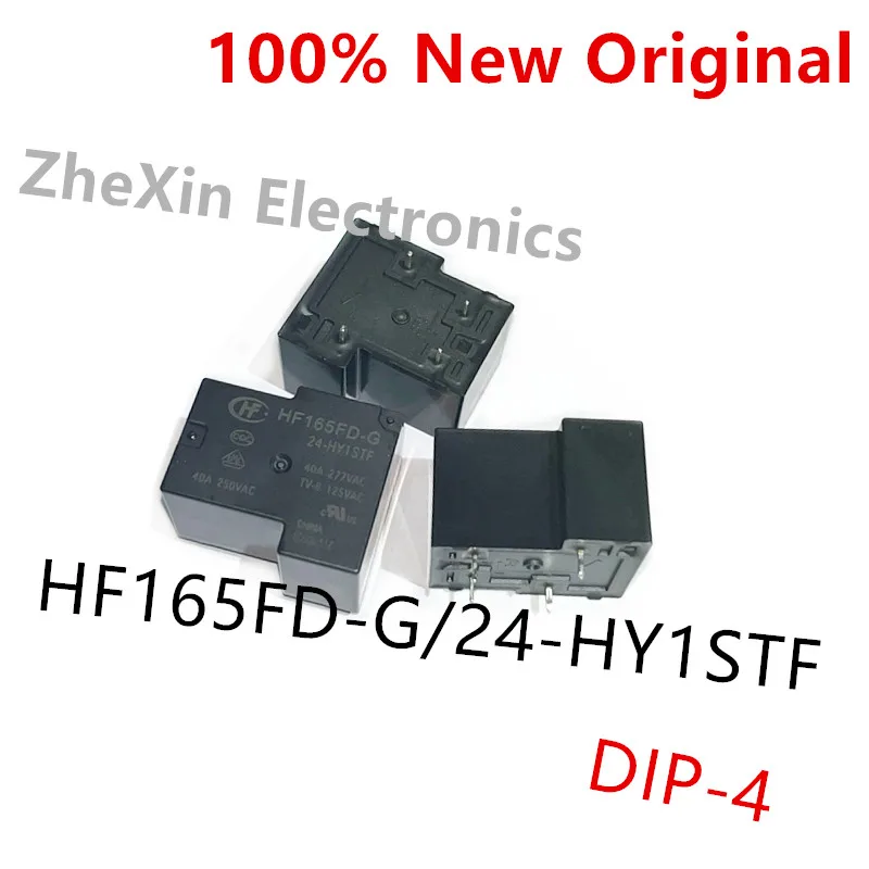 5-10PCS/Lot   HF165FD-G/12-HY1STF 、HF165FD-G/24-HY1STF 、HF165FD-G/5-HY1STF  DIP-4  SPST-NO  New Original Power Relay   HF165FD-G