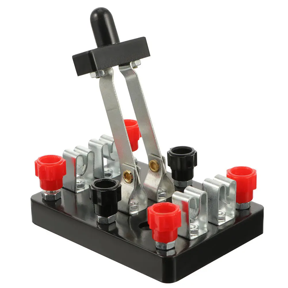 Double-Pole Double-Throw Switch Compact Lightweight Electrical Laboratory Equipment for Science Projects School Educational Use