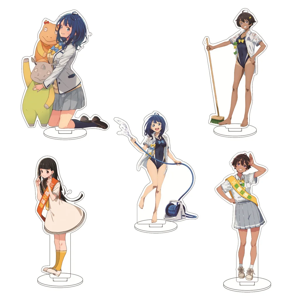 

16CM Anime Too Many Losing Heroines Yanami Anna Yakishio Remon Komari Chika Cos Acrylic Figure Stand Ornaments Chirstmas Gifts