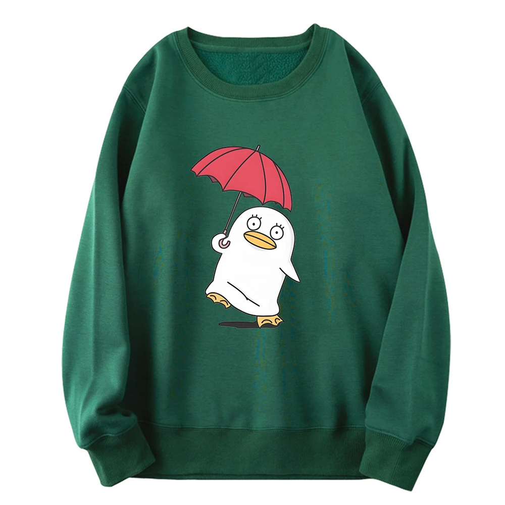 Gintama Elizabeth Hoodie Kawaii Graphic Pullovers Crewneck Sweatshirts Cute Duck Print Hoody Clothes for Women Spring Sudaderas