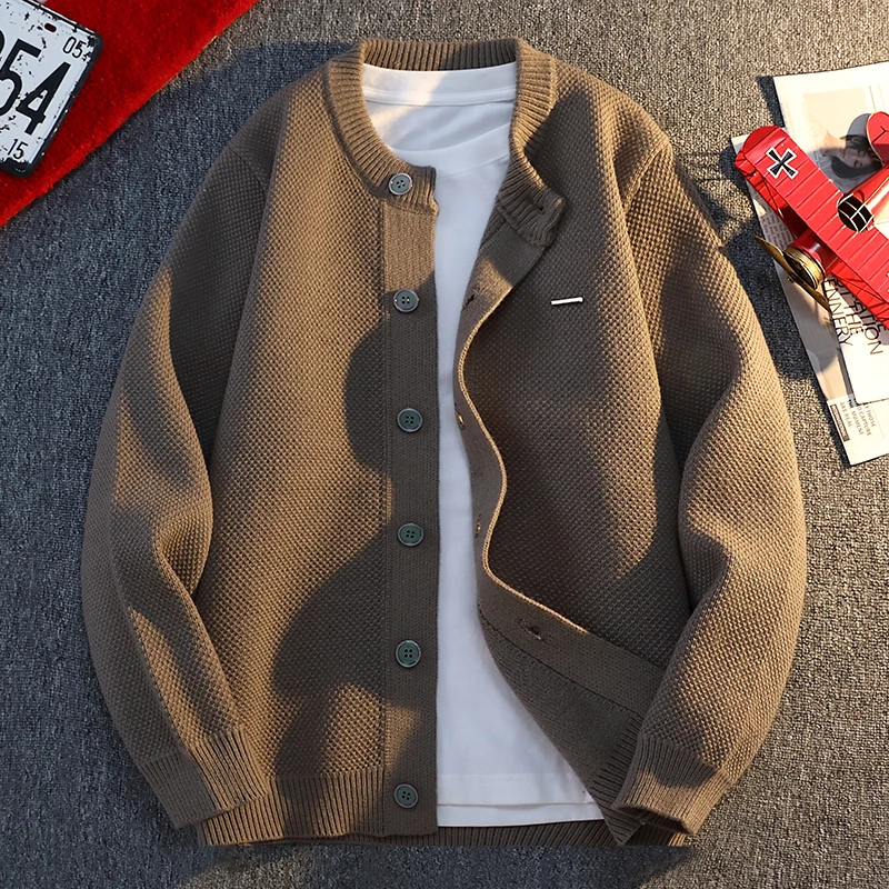 

Top selling high-quality sweaters for autumn and winter men's knitwear loose cardigan tops trendy and fashionable casual jackets