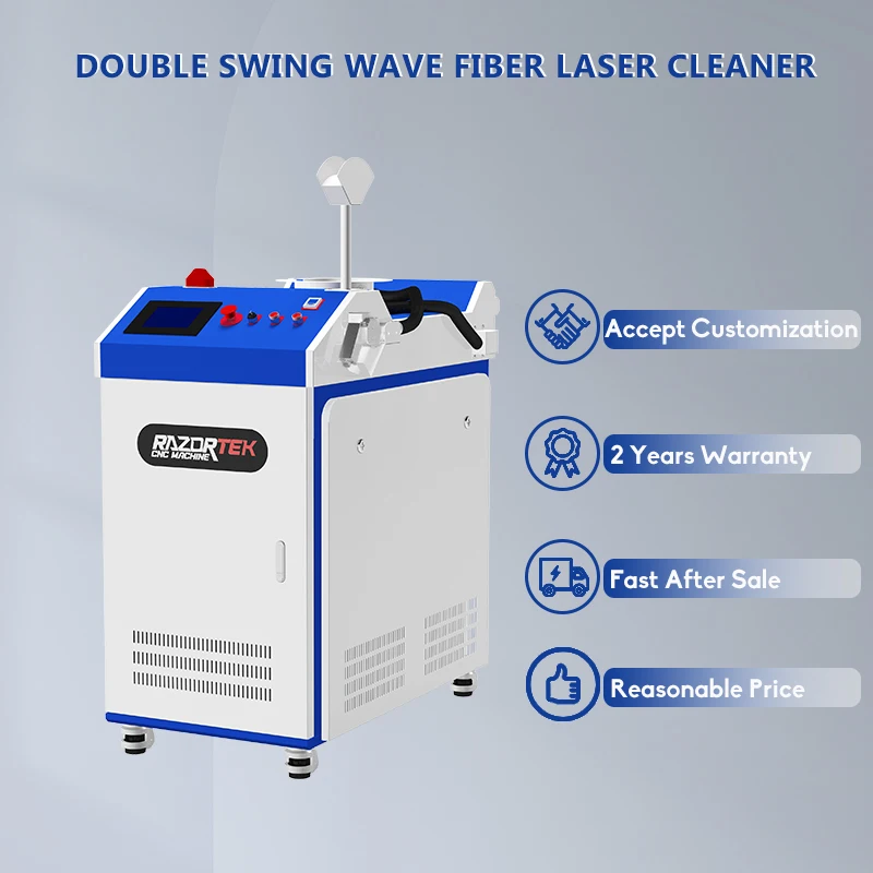 Fiber Rust Removing Laser Cleaning Machine Metal Carbon Steel Handheld Laser Cleaning Machine 1200W 1500W 2000W 3000W for Sale