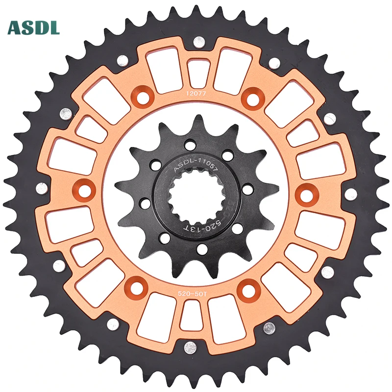 

520 50T 13T Front Rear Sprocket Kits for Husqvarna 125 TC TX 150 250 FC TC 300 TE 501 FE for KT/M 125 150 250 300 EXC MX SX XC-W