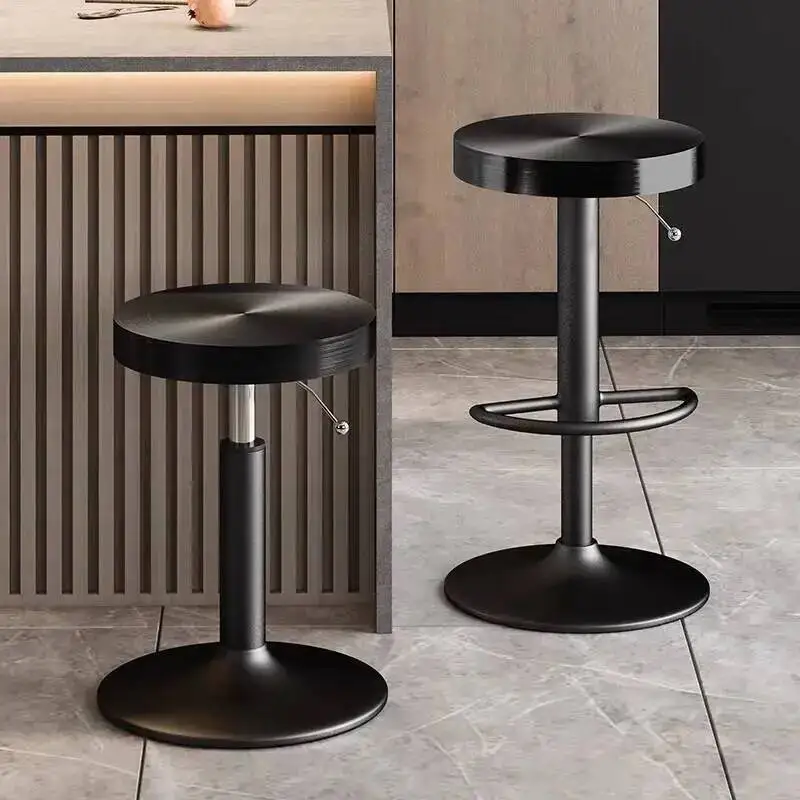 الصلب صالون دي بار Taburetes مكافحة البراز الحد الأدنى استقبال المنزل الكبار في الهواء الطلق الفاخرة بار الفولاذ المقاوم للصدأ كراسي بار الأثاث