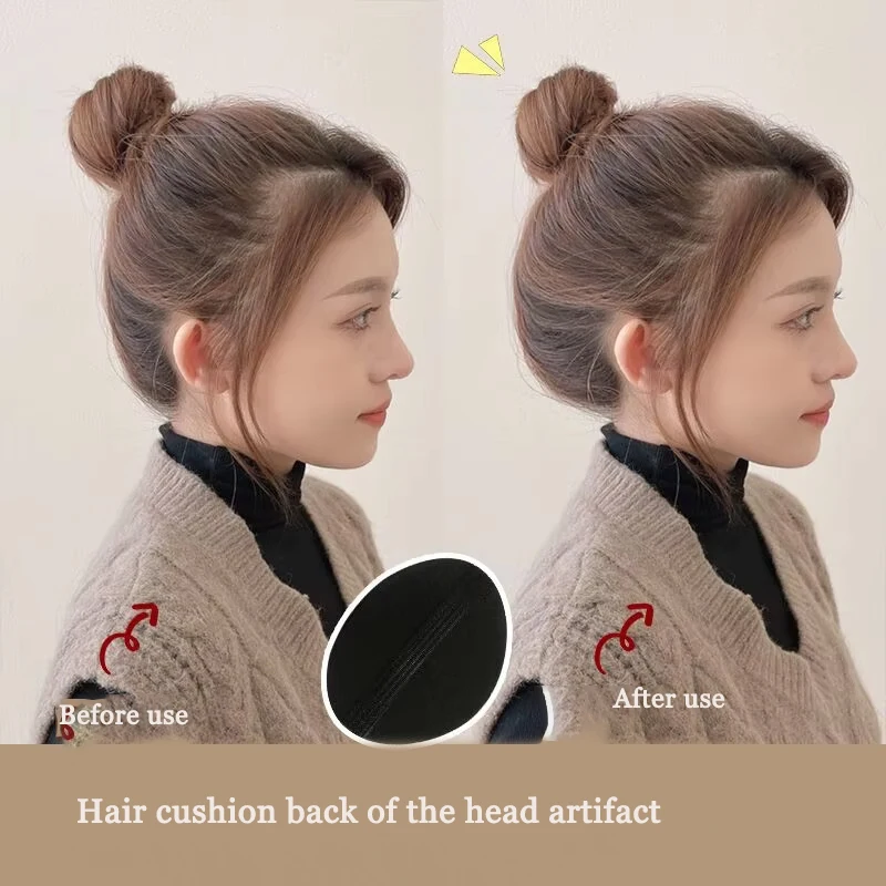 Korean High Skull Top Black Hair Clip Women's Invisible Fluffy BB Clip Simple Fashion Daily Going Out Versatile Hair Accessories