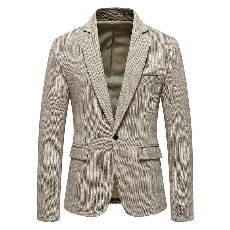 

2023 Spring and Autumn New Men's Single Breasted Suit Youth Fashion Casual Suit Coat