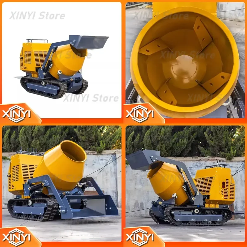for Tracked Drum Concrete Mixer for Tracked Dump Truck Self-assembly Concrete Machinery Construction Site Concrete Mixing