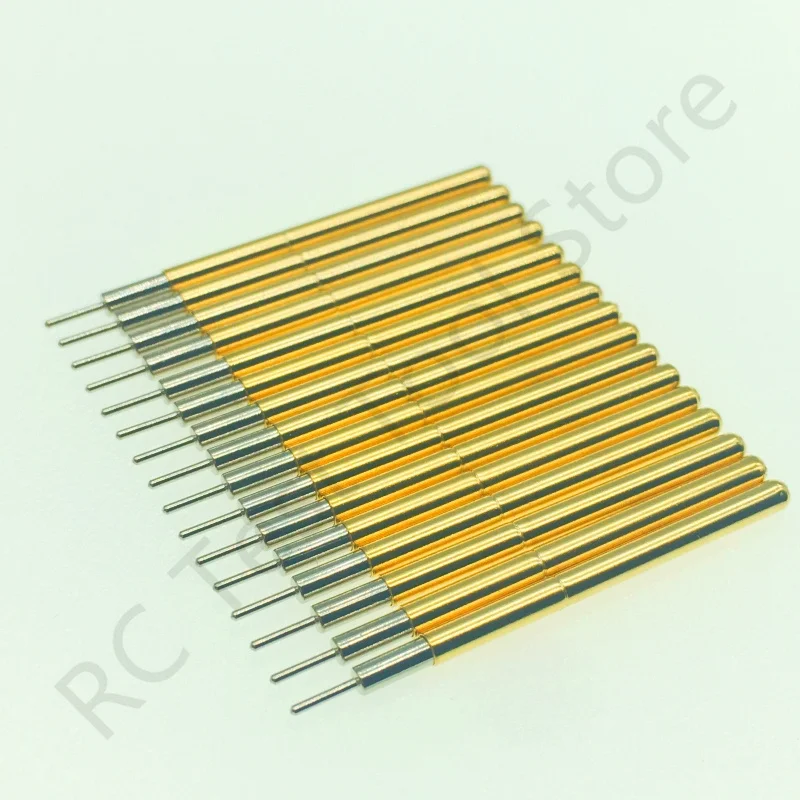 20/100PCS P125-J Spring Test Probe Test Pin Pogo Pin P125-J0.6 ICT FCT PCB Test Tool 0.6/1.7/2.02/33.35mm Needle Round Tip