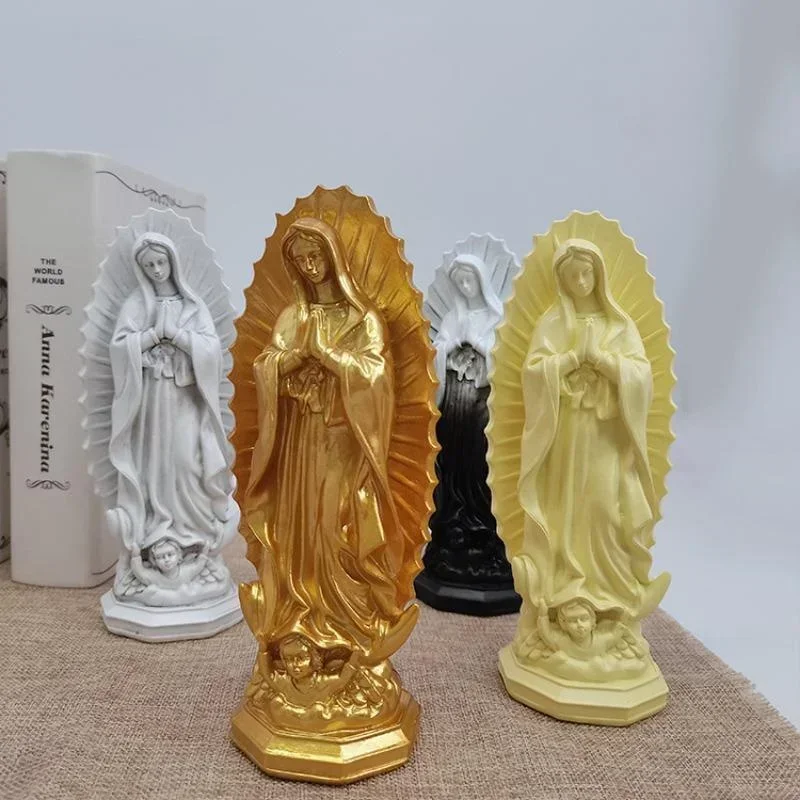 Wholesale of Mexican Virgin Mary Home Furnishings Porch Decoration Church Resin Crafts Shooting Props By Manufacturers Figurines