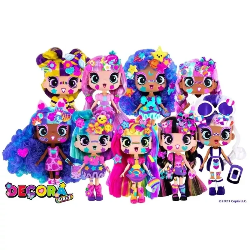 New Original Ecora Girls Sticker Store Set Fashion Dressup Dolls Accessories Girls Play House Toys Holiday Gifts for Children