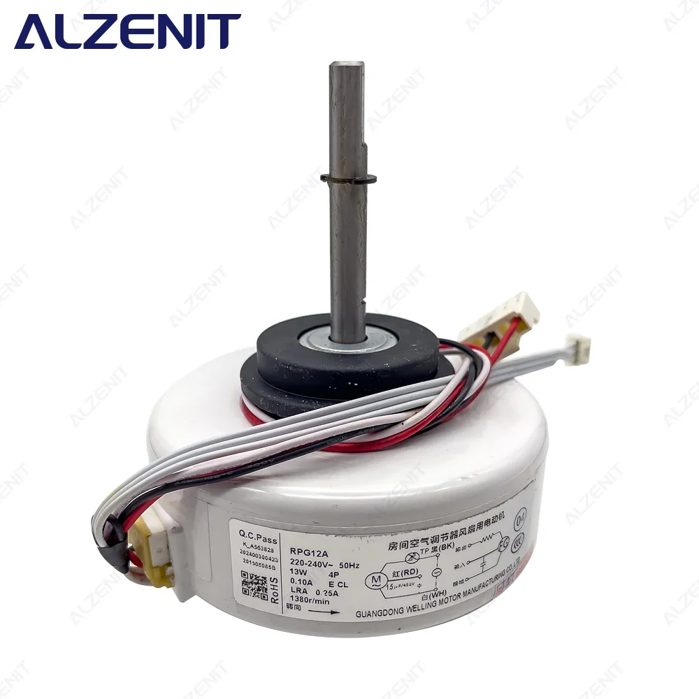 New For TCL Air Conditioner Indoor Unit AC Fan Motor RPG12A 220-240V 50Hz 13W 1380r/min Conditioning Parts