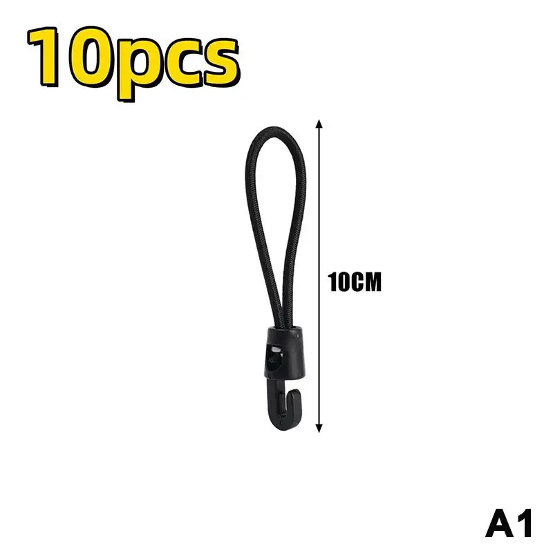 10/50Pcs Heavy Duty Rubber Bungee Cords with Hooks High Elastic Expander for Moving Boxes Luggage Camping Trip