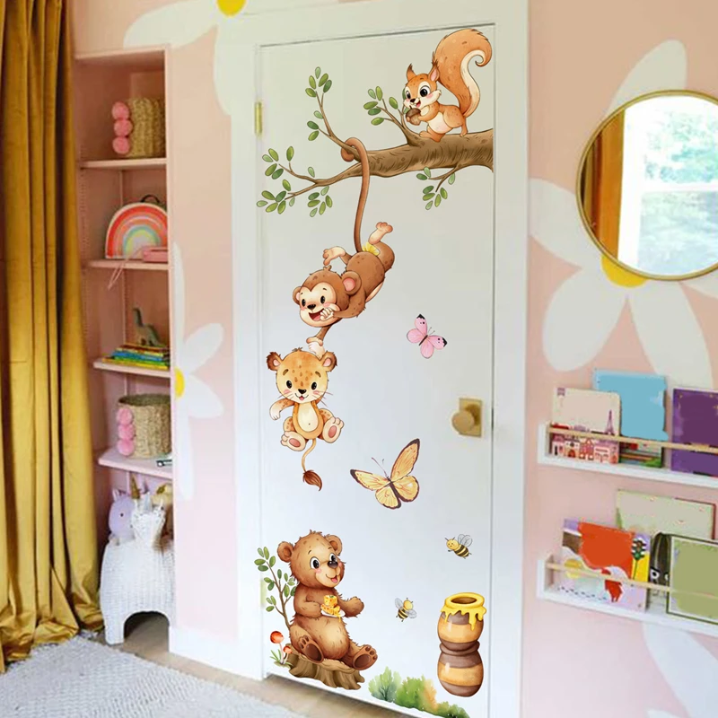 Ramas de animales lindo mono m - Kids Educational Posters reseña y precio