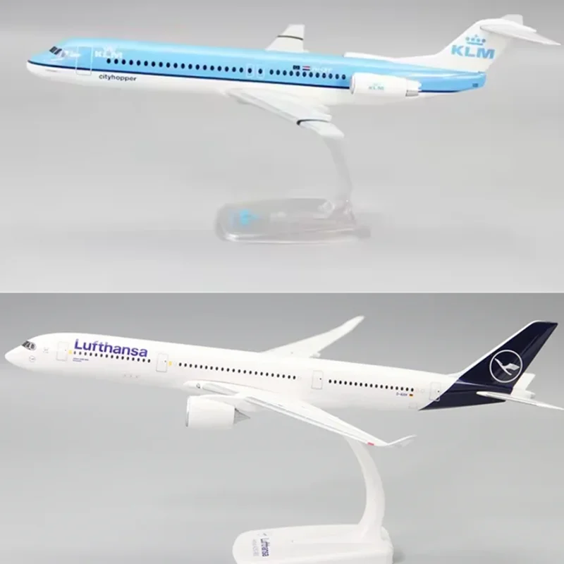 

1/200 Scale A350-900 Lufthansa /Royal Dutch KLM Fokker FK-100 Airline Aircraft Assembly Plane Model Airplanes Collection Display