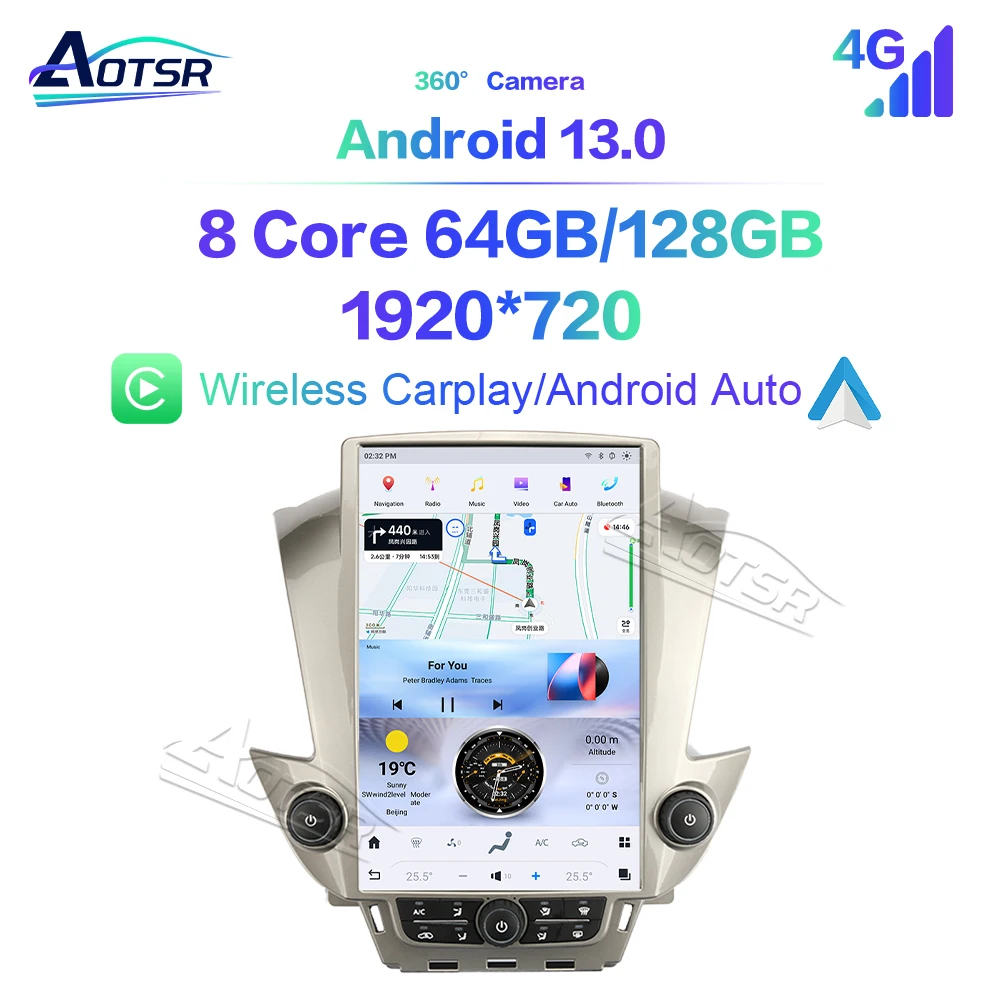 

For Chevroler Tahoe 2014-2020 Car Radio 14.4" Multimedia Player Auto Stereo GPS Navigation Android 13 Wireless Carplay Headunit