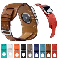 Correa de cuero de vaca para Apple Watch Band 45mm 41mm 49mm 44mm 46mm 42mm pulsera Correa para iWatch 11 Ultra 10 9 8 7 6 5 SE 3 cinturón