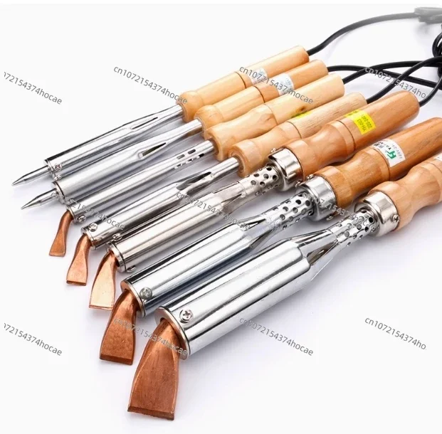 150W 200W 300W Electric Soldering Iron Solder Welding Chisel Tip Wood Handle Home Tool Soldering Gun