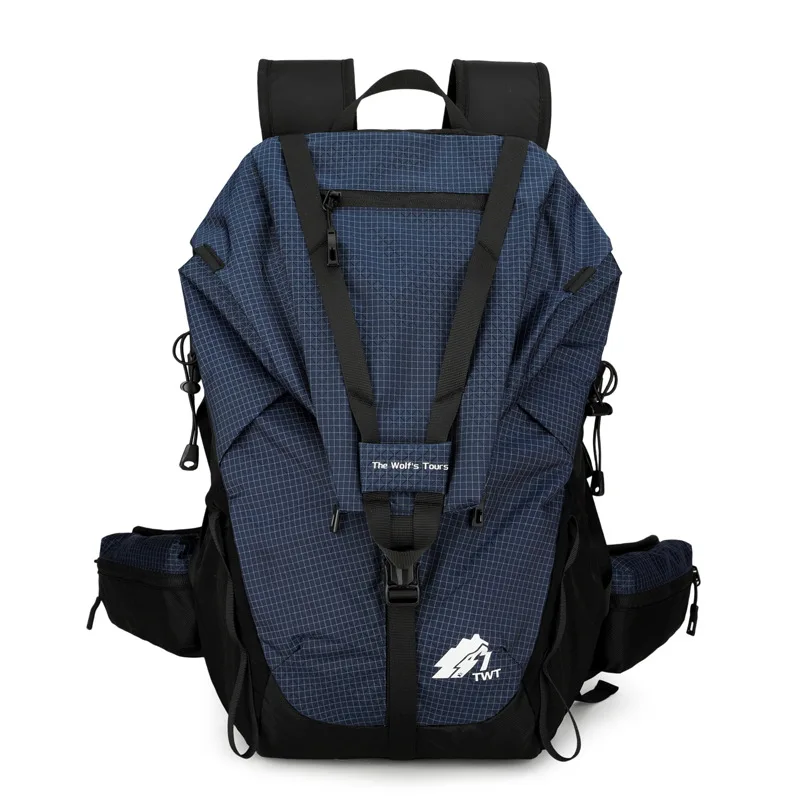 Cross-border new mountaineering bag lightweight large-capacity hiking backpack waterproof backpack trendy outdoor bag portable b
