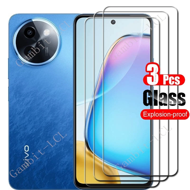 3PCS 9H Tempered Glass For Vivo T3x 5G Protective ON Vivo Y200i Y200t VivoY38 Y38 5G VivoT3x Screen Protector Cover Film