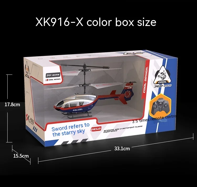 Avión de Control remoto para niños, juguete de noche al aire libre, 2 canales, carga Usb, 2,5G, modelo de helicóptero de Control remoto, caja de regalo