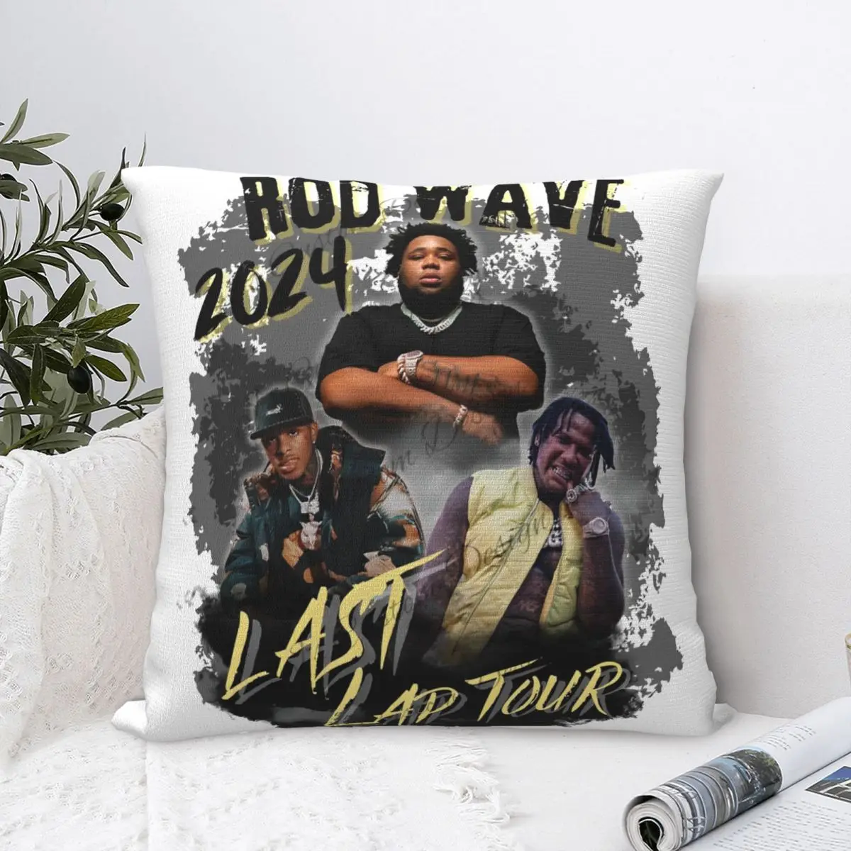 New Style Bedroom Rod Wave 2024 Hip Hop RapperDecor Pillowcase Accessories Pillow Covers Square Multi-Size