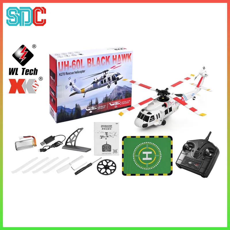 

K270 Black Hawk UH-60L Бесщеточный оптический поток Высота Версия Квадрокоптера Вертолет с 6-осевым гироскопом Игрушка с дистанционным управлением
