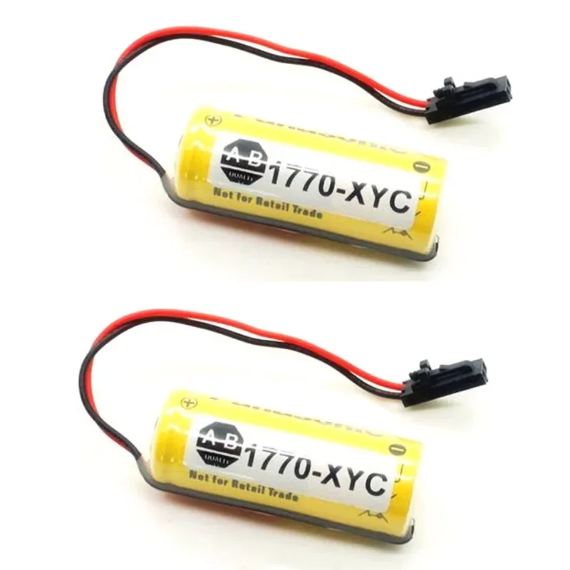 Batería de litio para CPU Industrial, pila de 1800mAh, 3V, CNC, PLC, con enchufe, 1770-XYC, 1770-XYB, 1756-BA1, 1 unidad