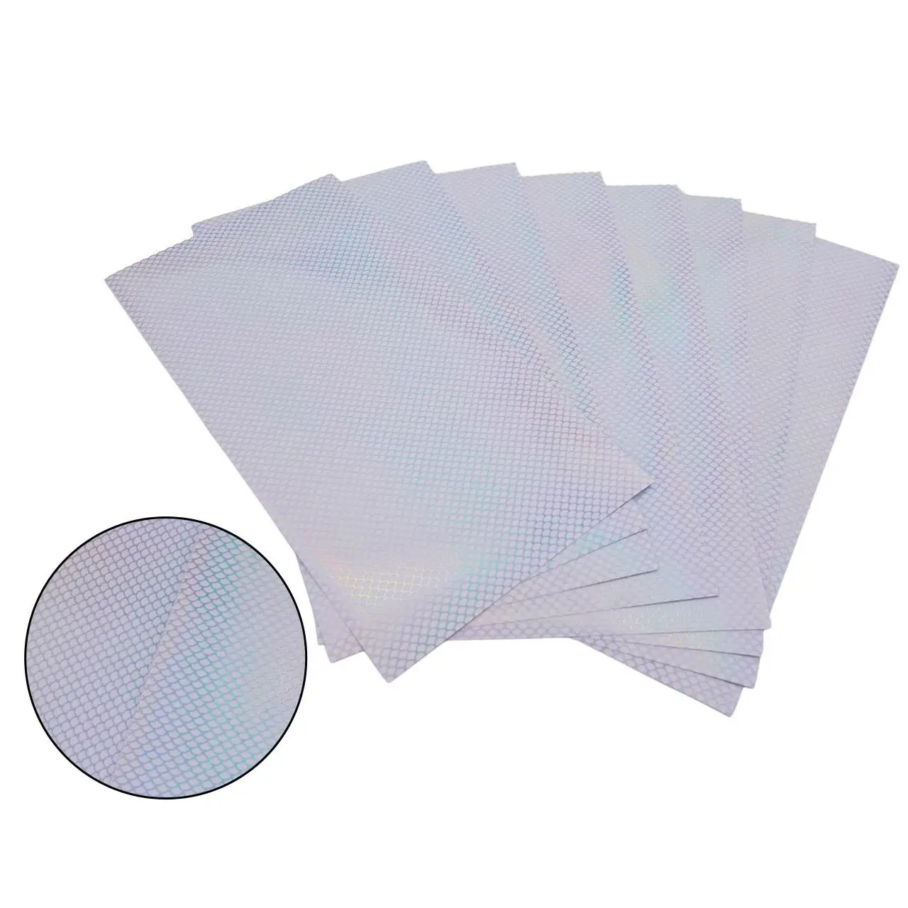 

Fish Scale Flash Lure Bait Tape Sticker, 10pcs 20x10cm, Reflective Holographic Belt, Easy to Use, DIY Fishing Tackle Materials