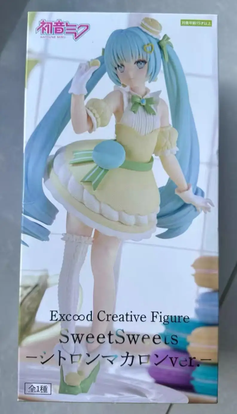 【在庫あり】オリジナル-フリュー-スイートスイーツシリーズ-exc∞d-クリエイティブフィギュア-初音ミク-フレンチサンドケーキ-おもちゃ