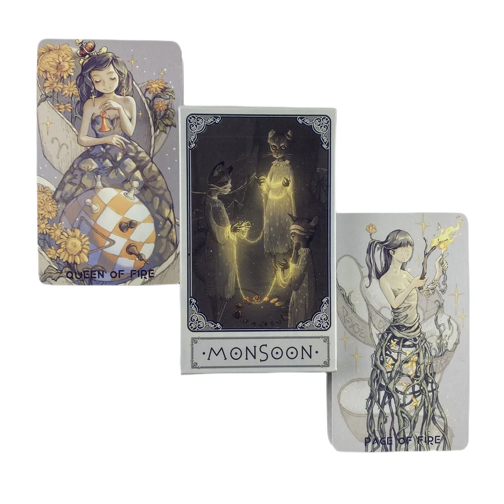 Monsunowy Tarot gra karciana wróżby wyrocznia wizje wydania tablicy wiadomości