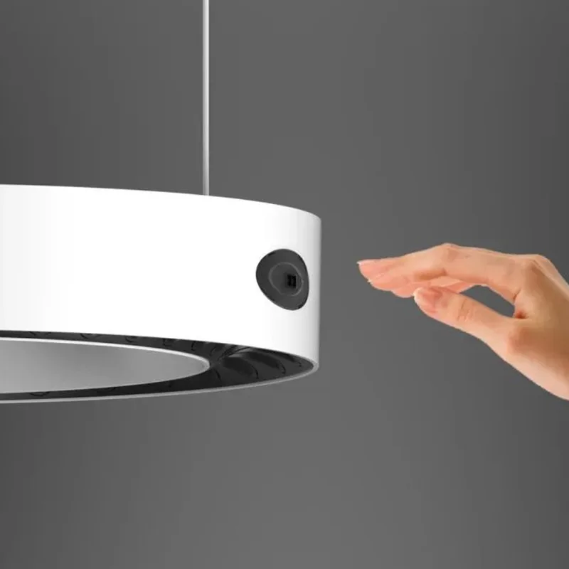 Light change hand sweep control round restaurant chandelier graffiti