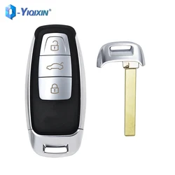 Yiqixin-substituição original do escudo chave inteligente para Audi A6 C8 A7 A8 Q8 2017 2018 2019 2020, Keyless GO para o sistema de motor START, novo