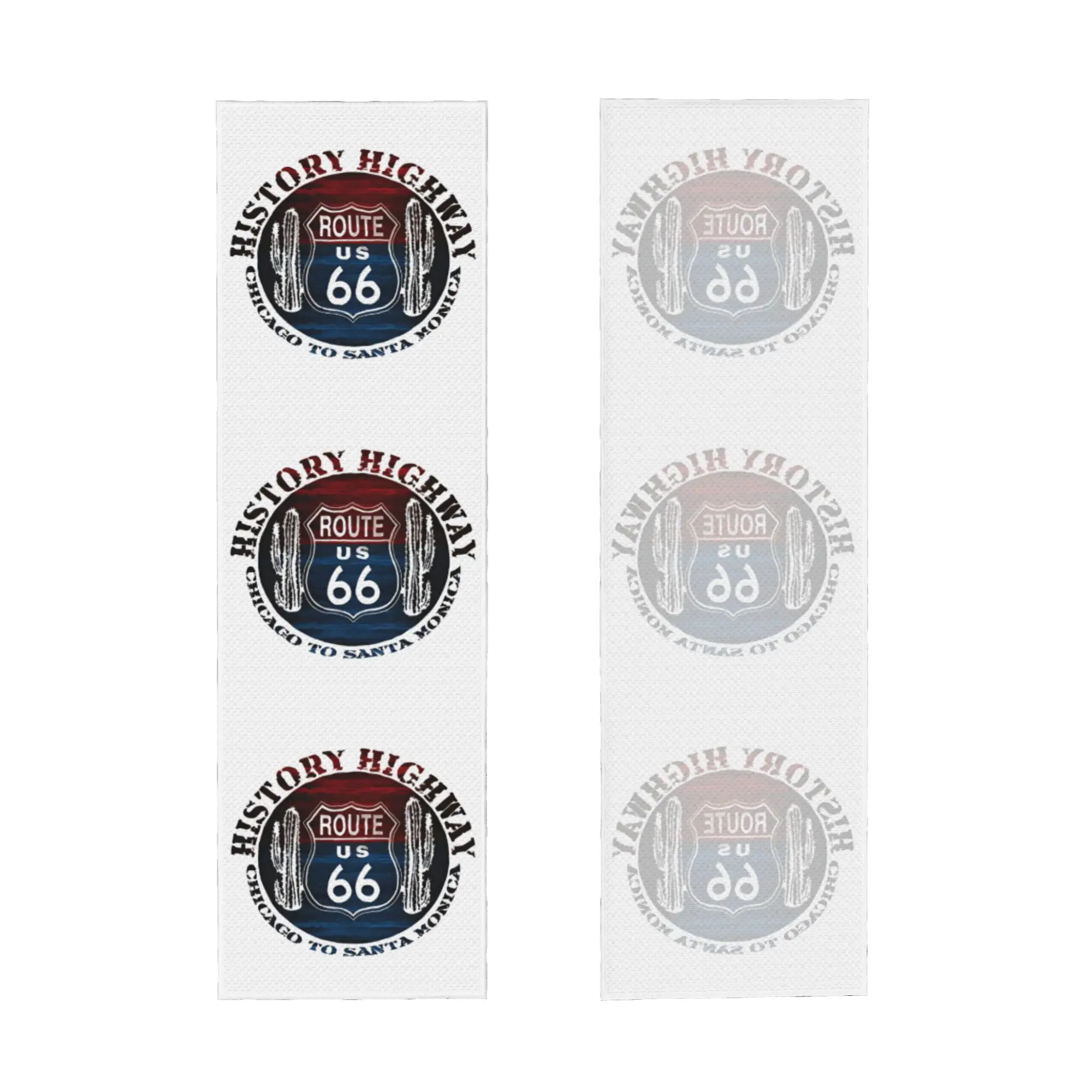 Cold Exercise Towel Route 66 Motorcycle Tour Beach Sports Yoga Towel Swimming Camping Towel Refreshing Sports Scarf Face Towels