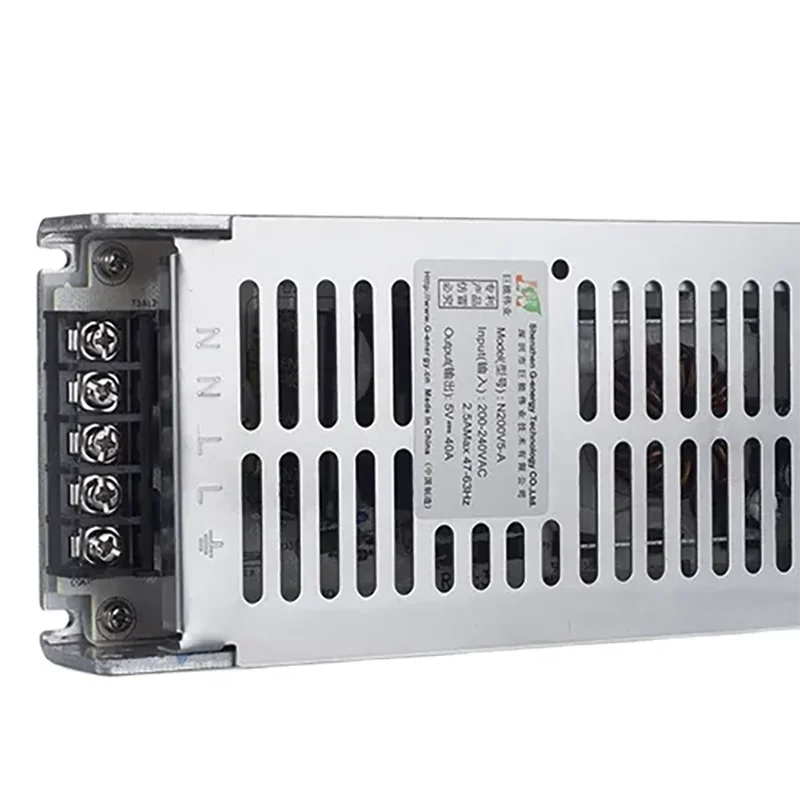 G-Energy N200V5-A 5V 200W 5V LED Switching Power Supply Ultra Thin Ultra 5V 40A 200W for LED Display Light LED Video Wall