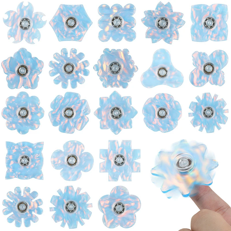 

10-30Pcs Colorful Snowflake Finger Spinner Fingertips Rotating Gyro Kids Birthday Party Favors Wedding Christmas New Year Gifts