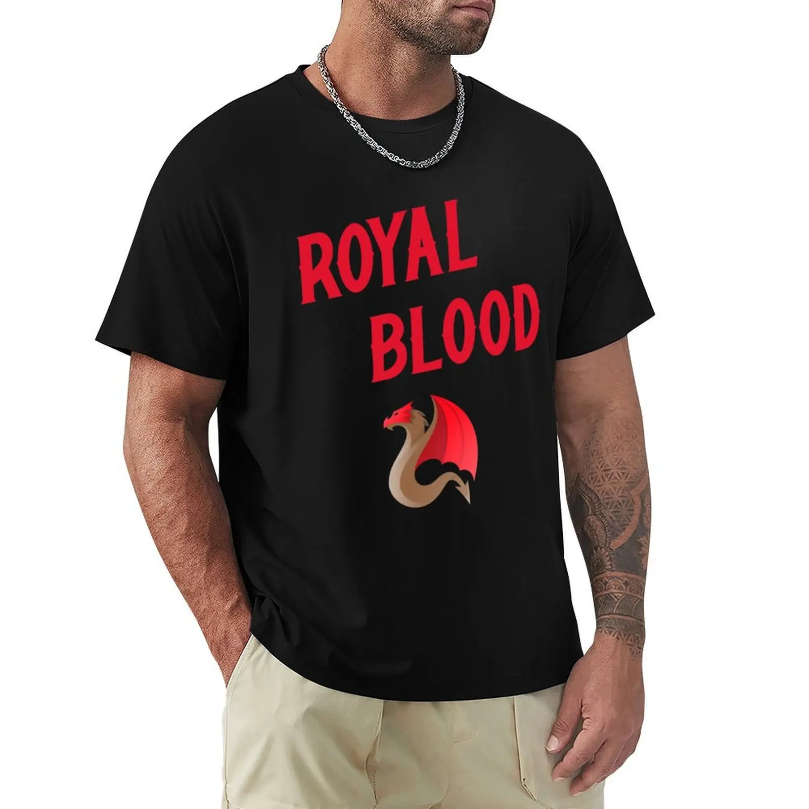 Dragon Royal Blood Red T-Shirt t shirts for man cotton T-Shirt