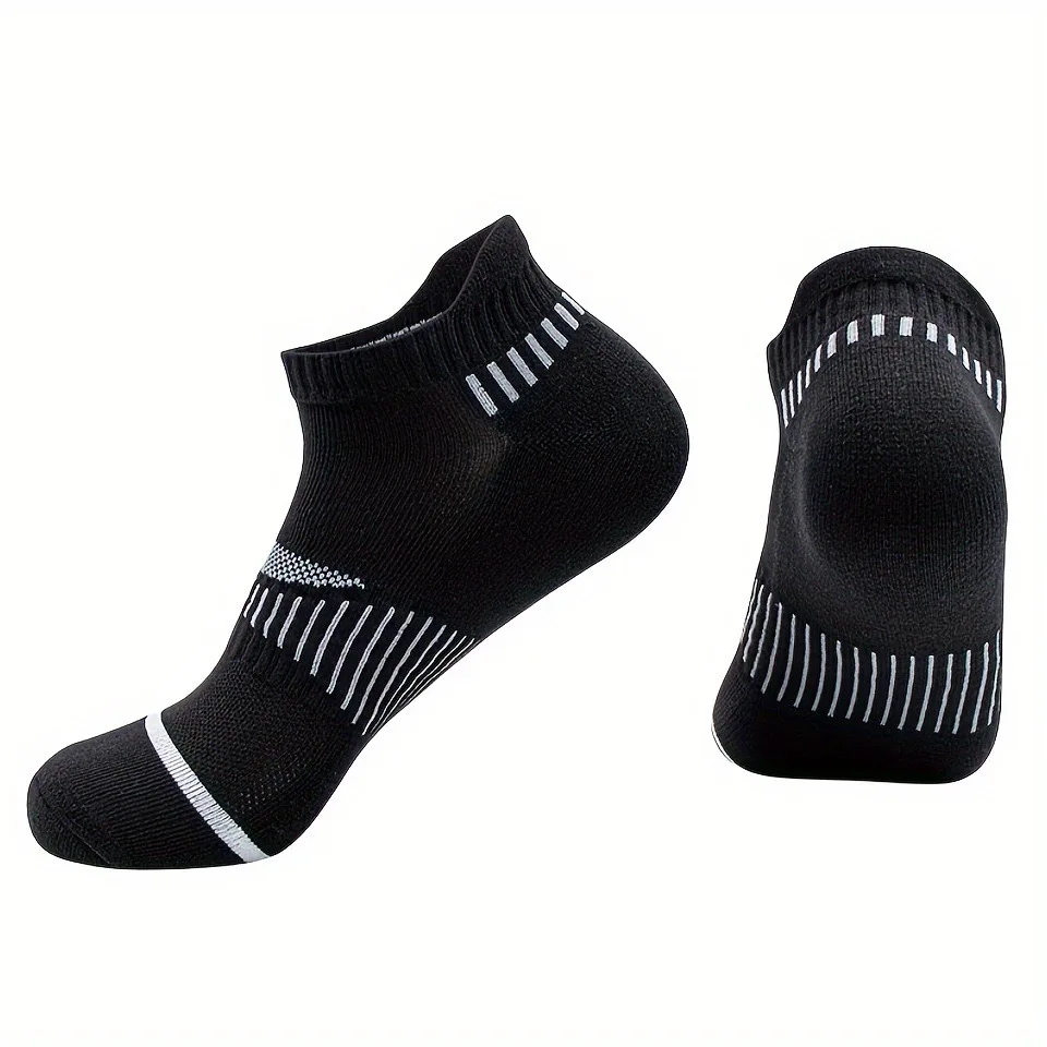 Classic Crew White Men's Socks Unisex Sports Anti-slip Breathable for Running Basketball Outdoor Activities 6/12 Pairs per Order view 3