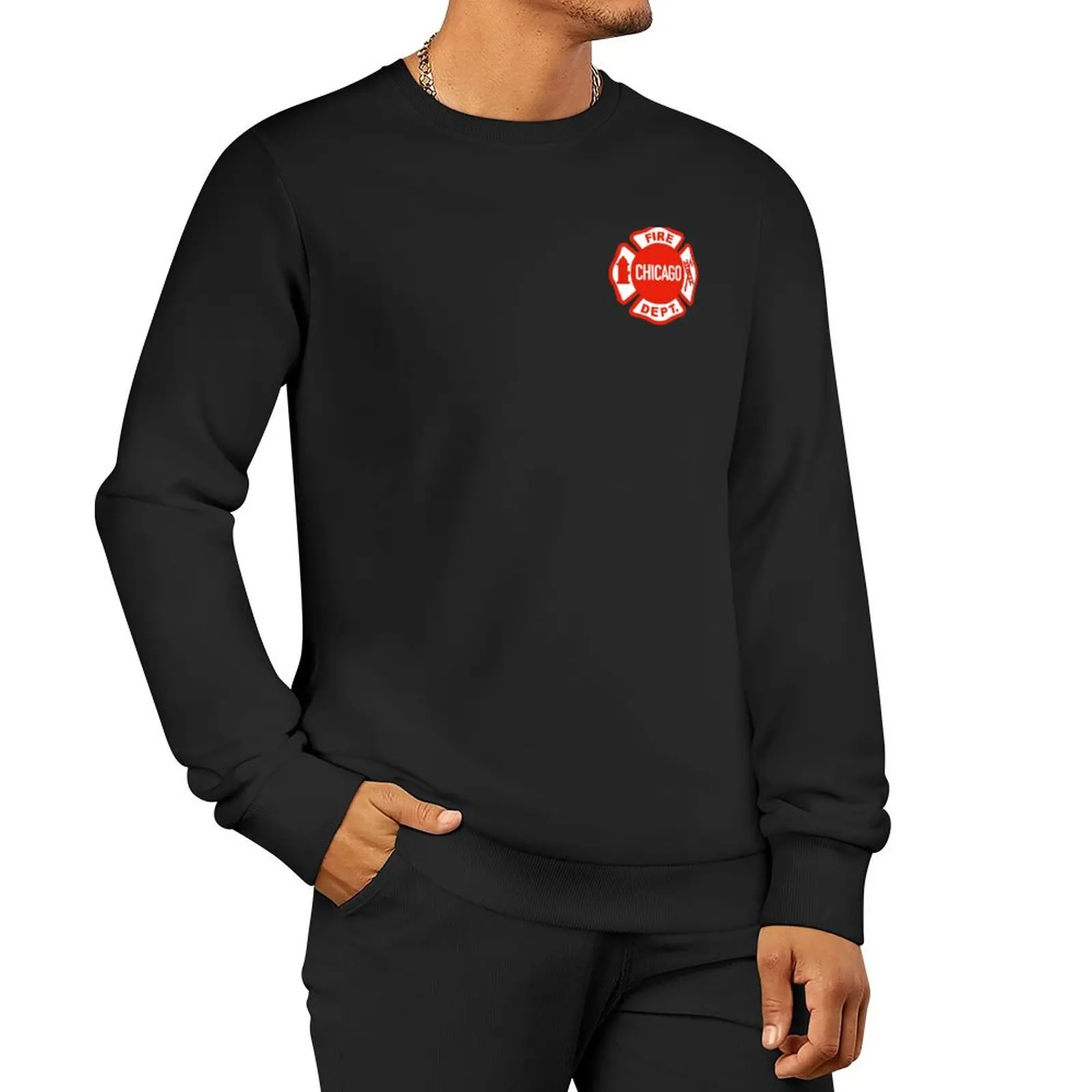 

CHICAGO FIRE LOGO Sweatshirt men's coat mens clothes clothes for men men's sweatshirts