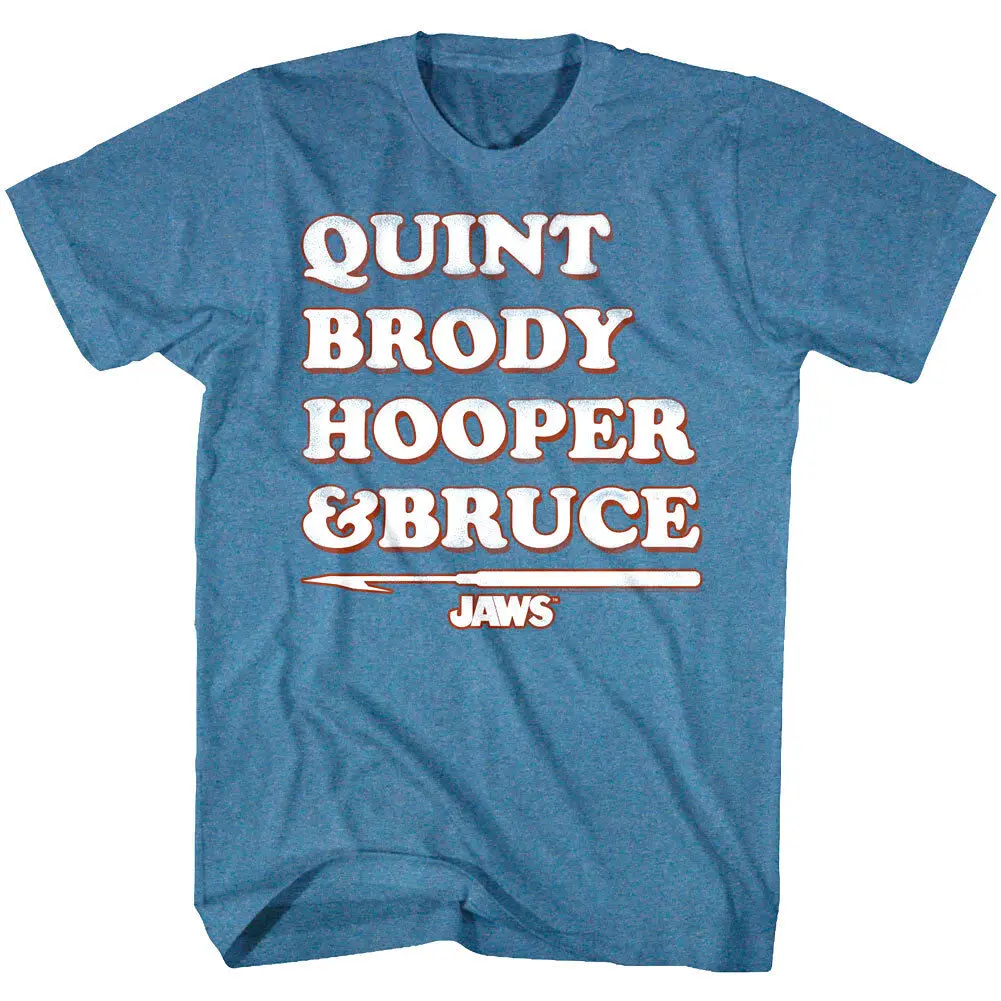 Jaws Orca Boat Crew Men's T Shirt Shark Team Legends Quint Brody Hooper Bruce