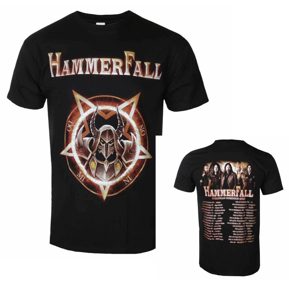 Hot Hammerfall Graphic Cotton T-shirt Unisex Summer Short Sleeve Fashion Brand Tee Luxury Casual Vintage Tees