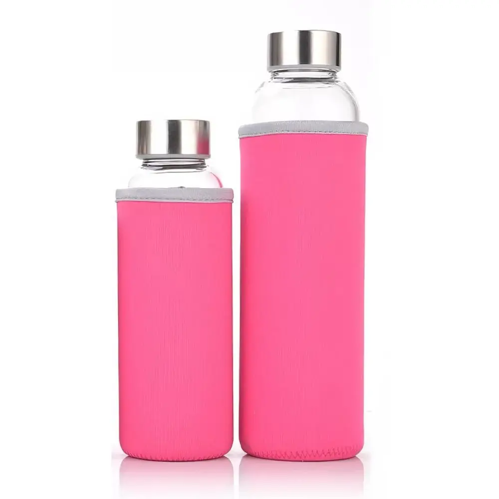 Portable 550/420M Insulated Bottle Cover With Handle Solid Color Water Bottle Sleeve Heat‑insulated Bottle Holder