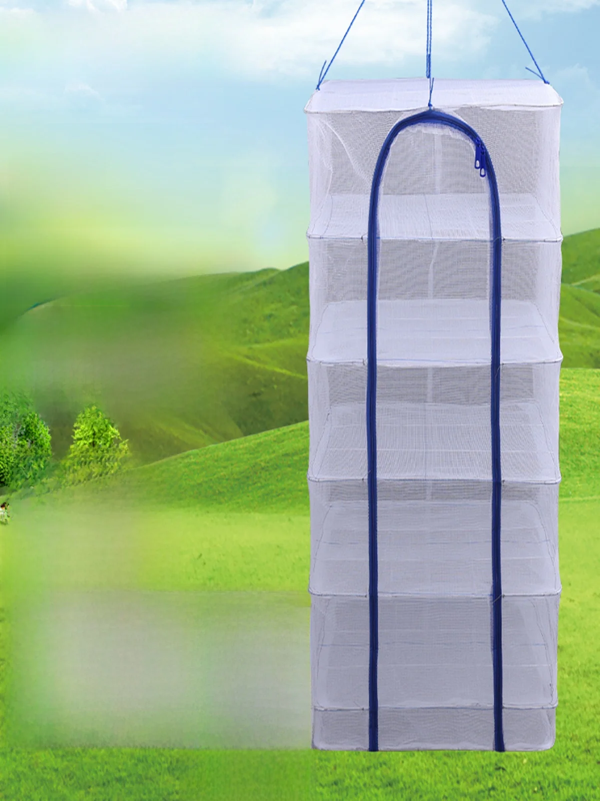 Filet à Drng blanc Fi, Cage Anti-mouche, panier à légumes multicouche, usage domestique, outil de Drng pour patate douce, stockage extérieur Ra